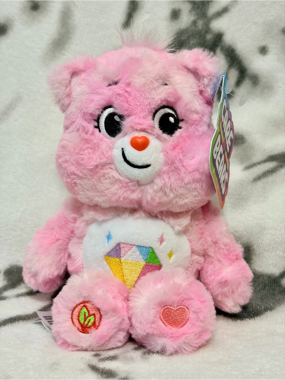 Care Bears Fun Size Fuzzy (2026) “Sparkle Heart Bear” 9” Plush Care Bear